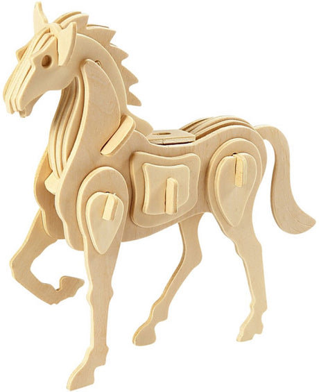 Kreativunternehmen https: www.cchobby.nl 3d-puzzle-horse-18x4-5x16-cm-1-piece