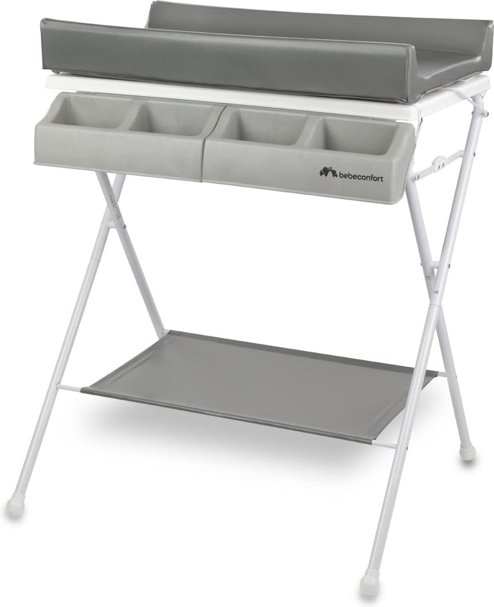Bebeconfort baltic 2-in-1 bad- en verschoningsunit, 0 tot 12 maanden, tot 11 kg, grey mist