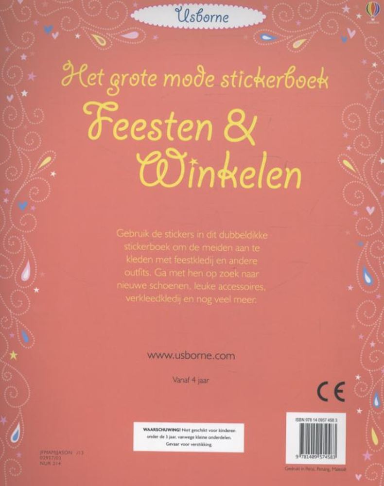 Gewinnt Holland Great Fashion Sticker Book - Partys Shopping (700 Aufkleber)