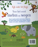 Bongers Spielzeug-Lesebuch Schauen Sie unter die Klappe – messen und wiegen Sie zum ersten Mal