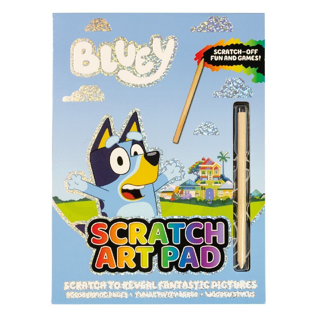 Bluey Scratch Block med spil