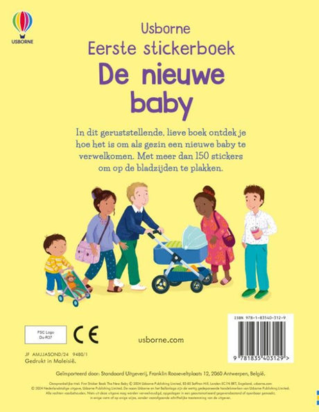 Das neue Baby. Aufkleberbuch. 3+