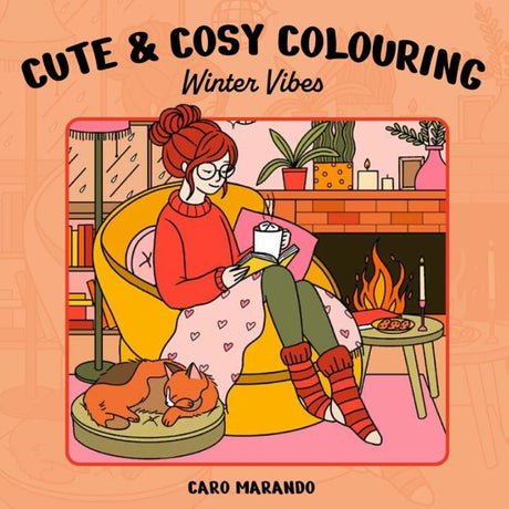 Cute cosy colouring. winter vibes. | 3 stuks