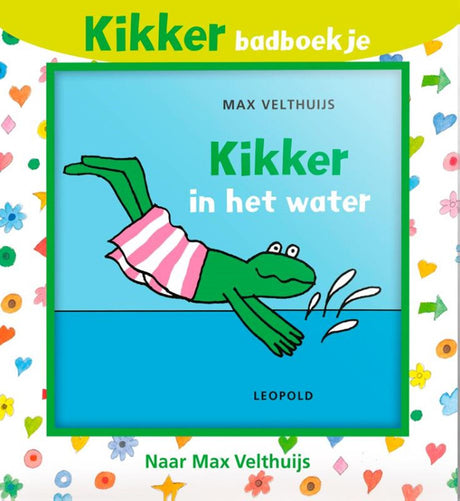Frosch im Wasser. Badebuch. 0+