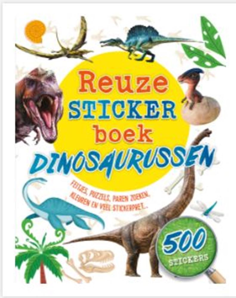 Riesiges Stickerbuch-Dinosaurier des Rebo-Verlags