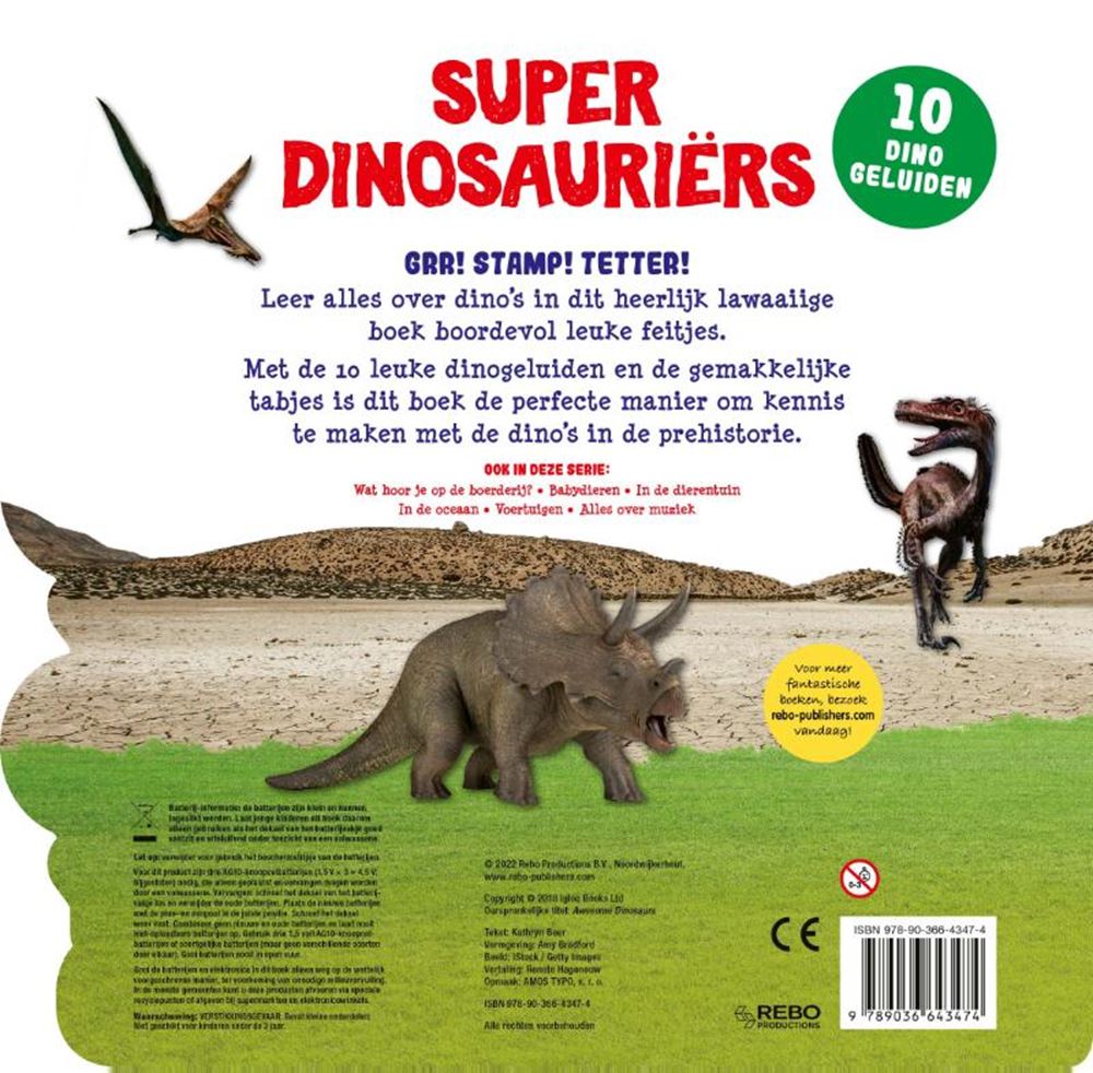 Rebo-Verlag: Soundbuch „Super-Dinosaurier“.