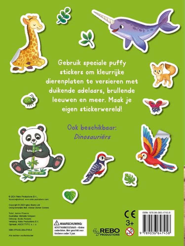Tiere von Rebo Publishers – Aufkleberspaß