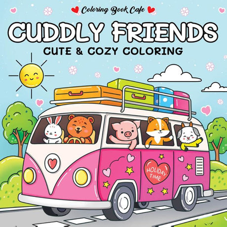 Cuddly friends - cute cozy coloring 6+