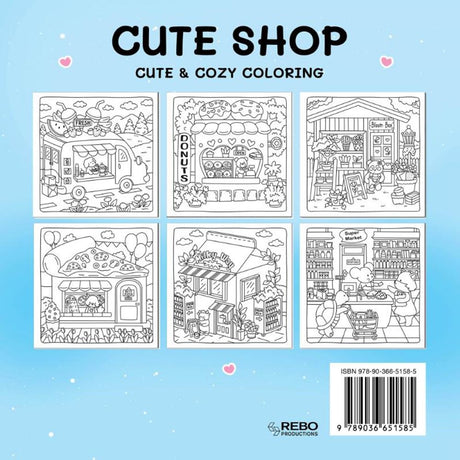 Cute shop - cute cozy coloring. 6+