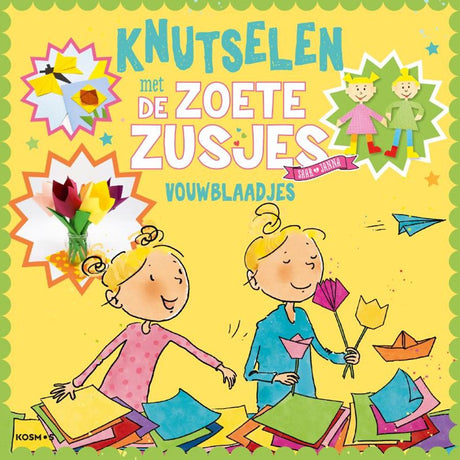 Süße Schwestern falten Blätter