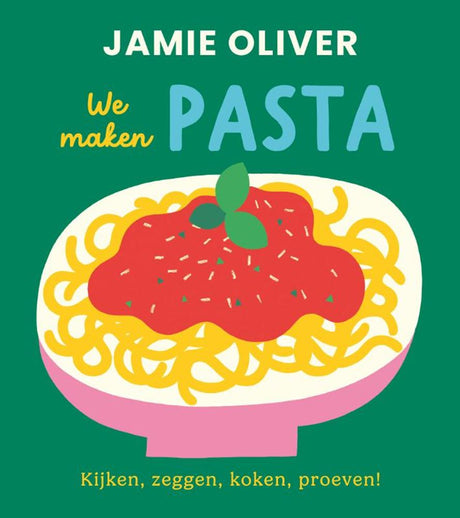 We maken pasta. kartonboek jamie oliver. | 2 stuks