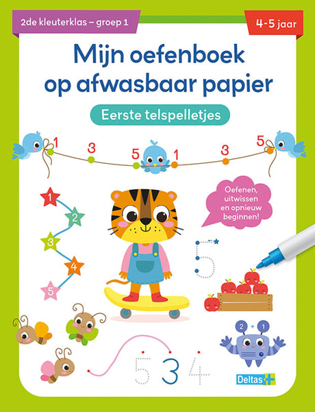 Deltas Schulheft aus waschbarem Papier, erste Zählspiele (4-5 Jahre)
