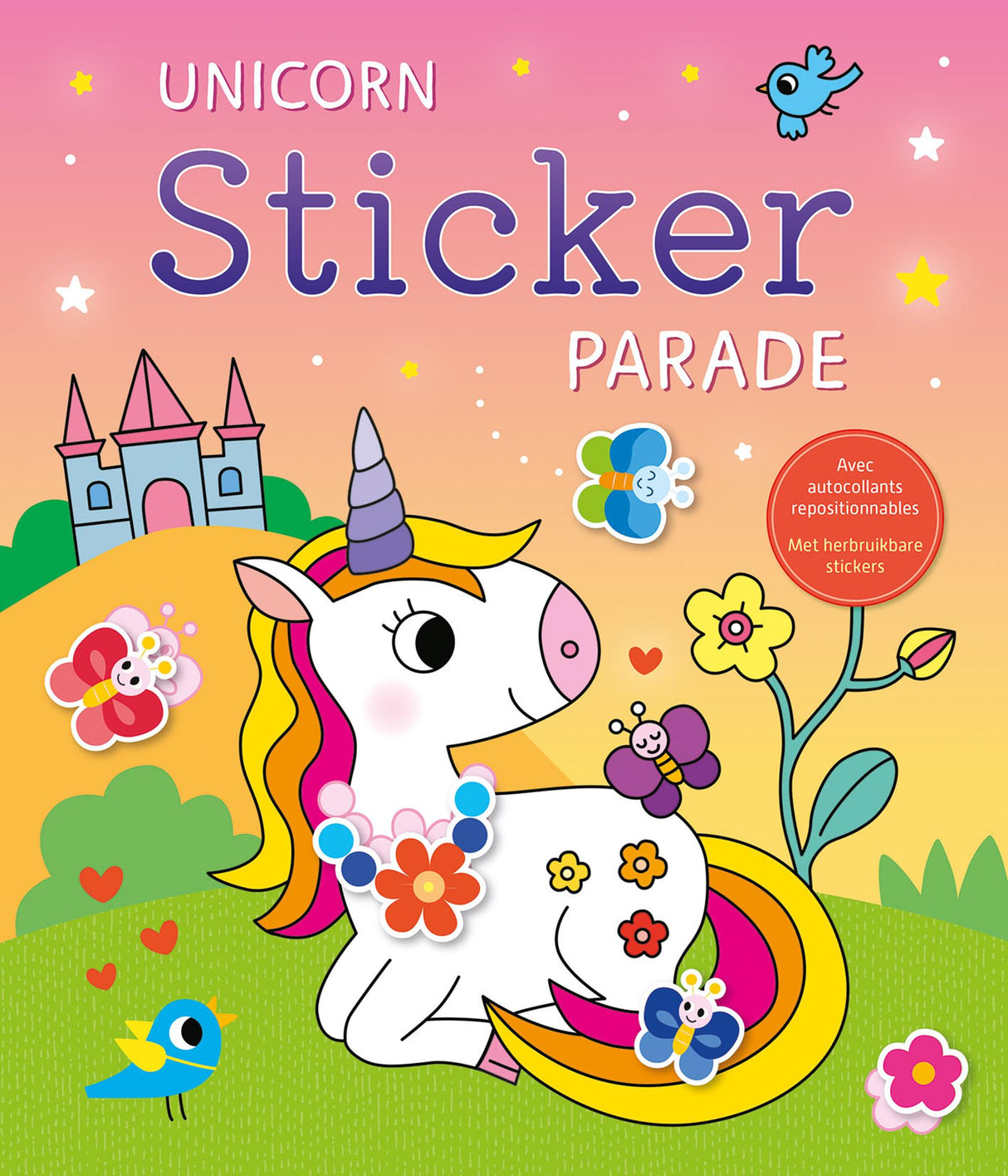 Deltas Einhorn-Stickerparade