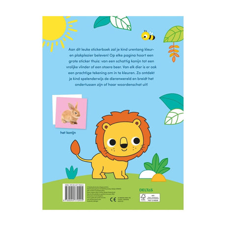Deltas Mal- und Stickerbuch mit süßen Tieren