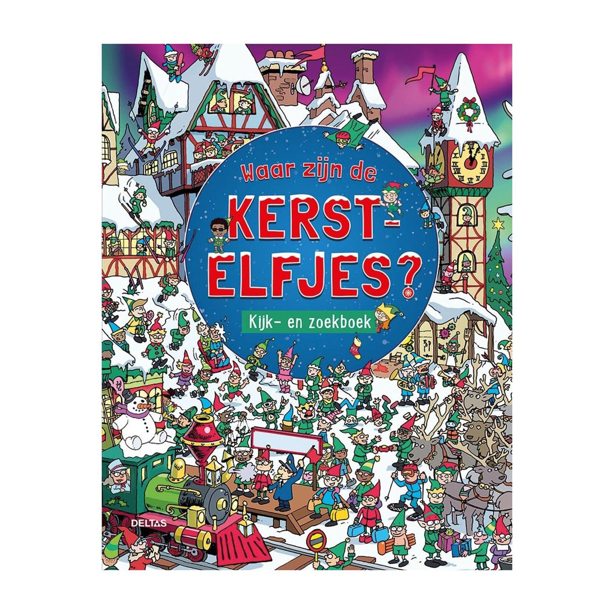 Deltas, wo sind die Weihnachtselfen? Schauen Sie sich das Suchbuch an