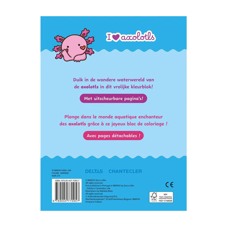 Deltas, ich liebe Axolotls Farbblock