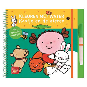Kleuren met water. kaatje en de dieren