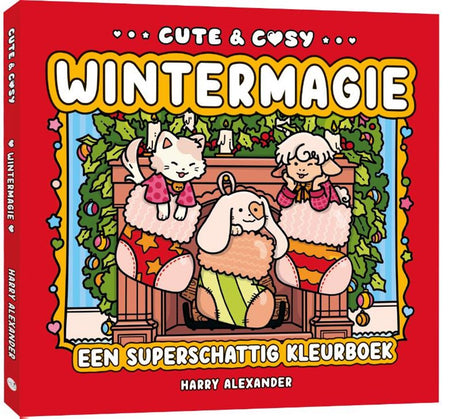 Malbuch: süßer, gemütlicher Winterzauber