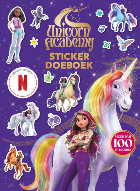 Großes Ballon-Einhorn-Akademie-Sticker-Aktivitätsbuch