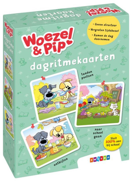 Woezel Pip Tagesrhythmuskarten. 3+