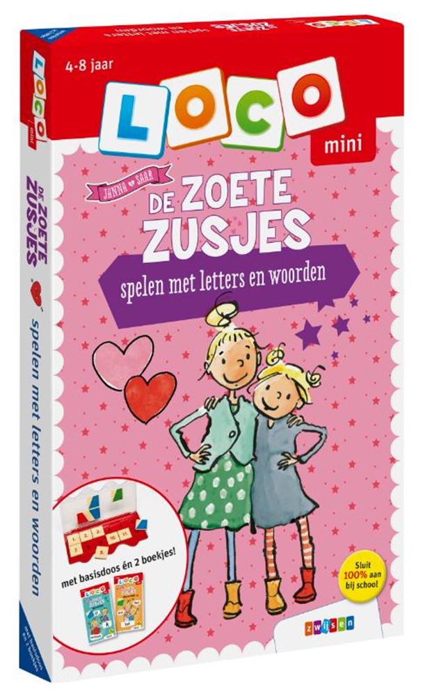 Die süßen Mini-Schwestern von Loco spielen mit Buchstaben und Wörtern