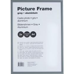 Aluminium wissellijst vk antireflex 21x29,7cm grijs