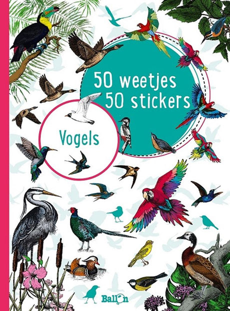 Vögel. 50 Fakten, 50 Aufkleber.