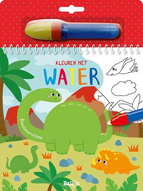 Nl - standaard uitgeverij kleuren met water: dinosaurussen. 4+ | 3 stuks