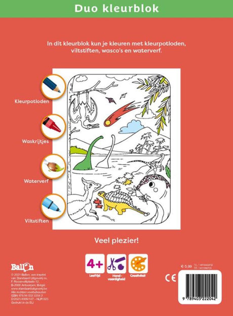 Standard-Publisher-Duo-Farbblöcke – Dinosaurier und Tiere