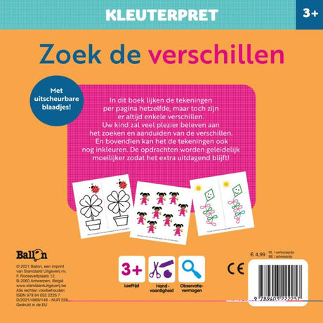 Standard-Publisher-Kleinkindspaß „Finde die Unterschiede“ ab 3 Jahren