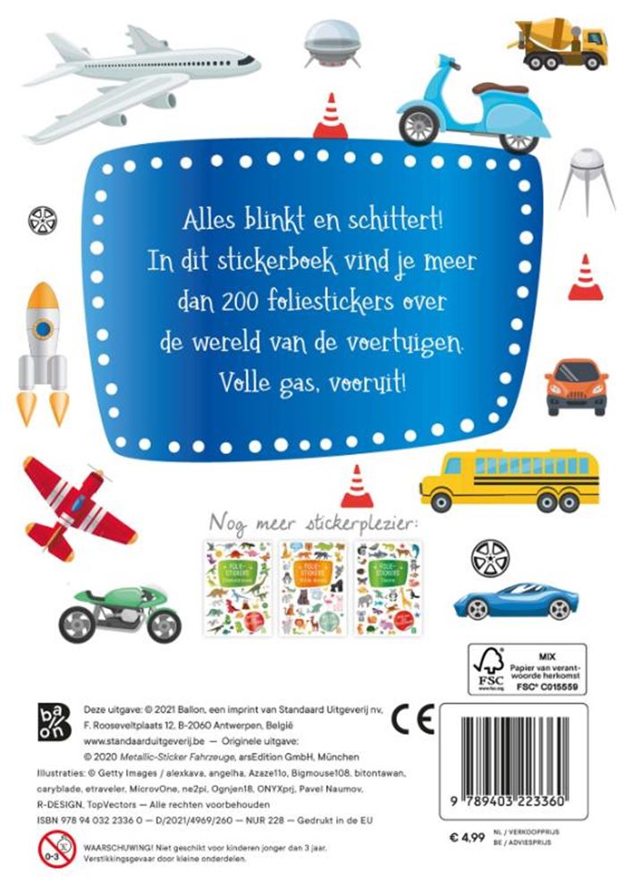 Standardverleger-Glitzerfolienaufkleber – Fahrzeuge