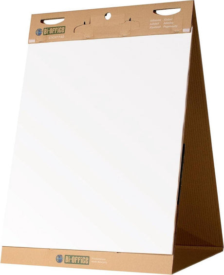 Bisilque Bi-Bürotisch – Flipchart – Flipchart Earth-it – 20 Blatt – selbstklebendes Papier – integrierte Halterung