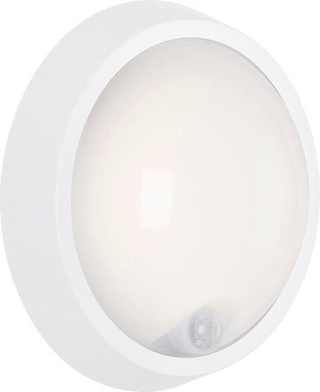 Briloner leuchten helsinki - buitenlicht - led - 12w - 1150lm - 4000k - sensor - bewegingsdetector - ip44 - kleur: wit - materiaal: plastic