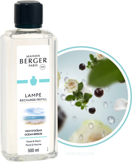 Lampe Berger Lampe Maison Berger – Vent d'Ocean – Meeresbrise – Nachfüllung – Duftbrenner – 500 ml