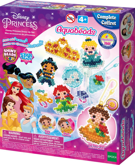 Aquabeads Disney Prinzessinnen-Anziehset – komplettes Set mit 800 Perlen in 32 Farben