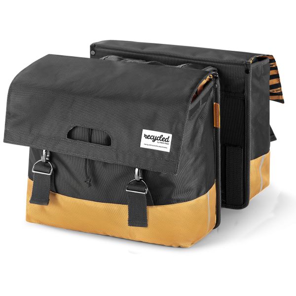 Urban Proof Doppelte Fahrradtasche - Schwarz Gelb - 40L