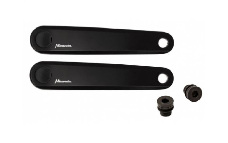 Miranda Set de manivela E Bike Aluminium 170 mm Negro