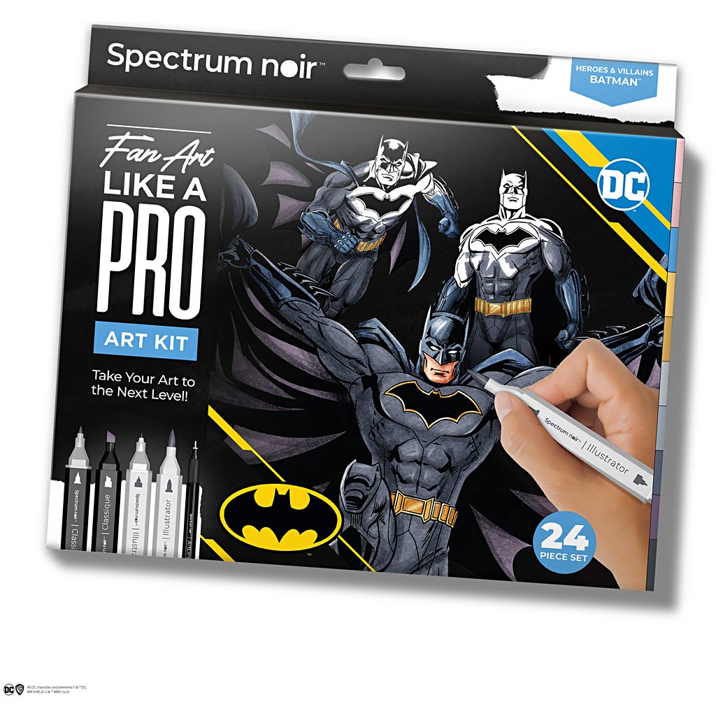 Creativ Company Hobby-Set Illustration, Batman: Helden und Bösewichte, verschiedene Farben, 1 Box