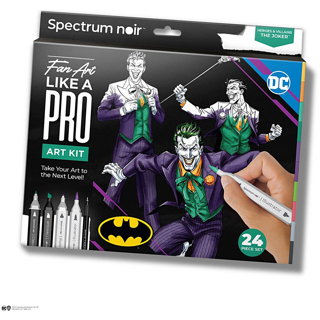 Creativ Company Hobby-Set Illustration, Helden und Bösewichte: Joker, verschiedene Farben, 1 Box