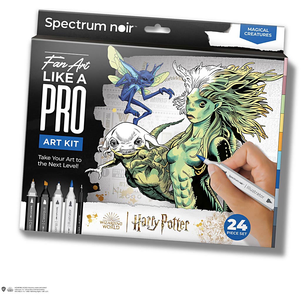 Creativ Company Hobby-Set Illustration, Harry Potter: Magische Kreaturen, verschiedene Farben, 1 Box
