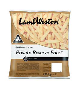 Lambweston private reserve fries steakhouse 9 x 18 mm 2.5kg f69