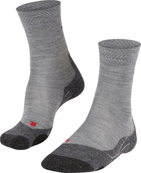 Falke TK2 Melange Anti-Blister Wandersocken aus dickem Woll-Funktionsmaterial Herren Grau - Größe 46-48