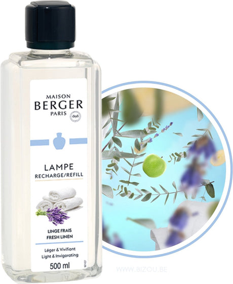 Lampe berger navulling - linge frais – fresh linen 500ml