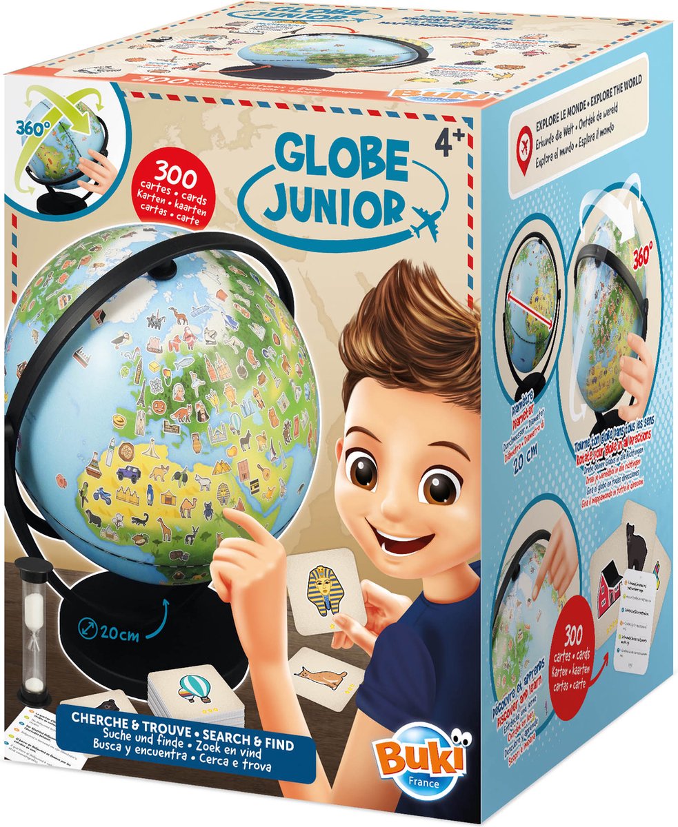 Buki Frankreich Buki – Globus Junior – Lernglobus – Lernspiel