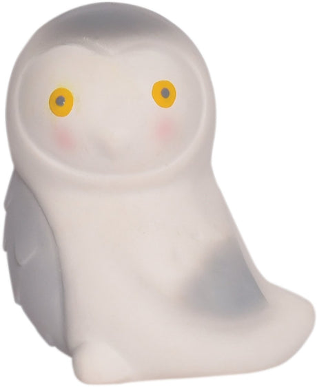 Tikiri mein erstes arktisches Tier - Schneeeule - Naturkautschuk - mit Glocke - 0 Jahre