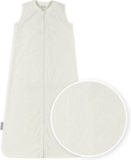 Meyco Baby Plume Baby-Sommerschlafsack – gebrochenes Weiß – 70 cm – 0,5 Tog