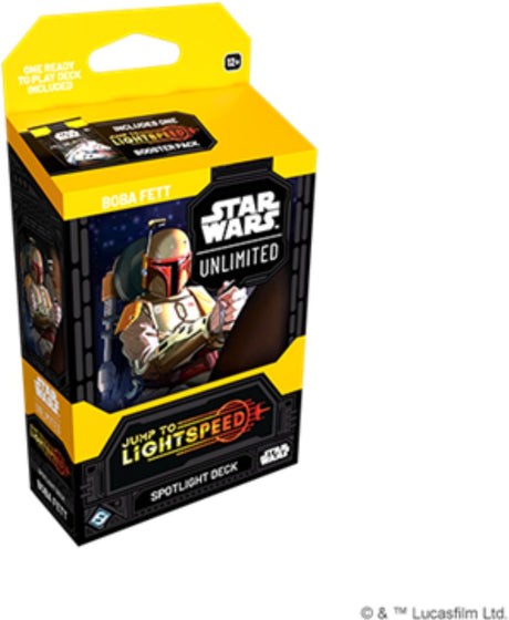 Fantasy-Flugspiele Star Wars Unlimited – Springe zum Lightspeed-Boba-Fett-Spotlight-Deck