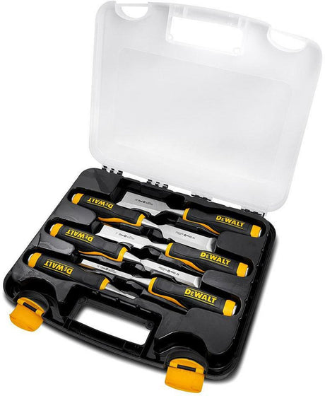 Dewalt – Holzmeißel-Set – 6-teilig – Stahl – ergonomischer Griff