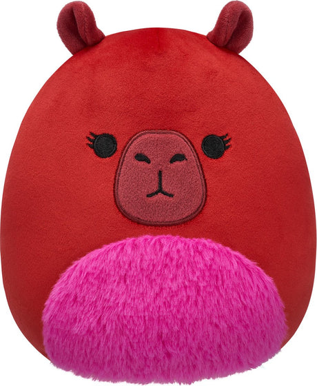 Squishmallows – Marcia – kastanienbraunes Wasserschwein mit flauschigem Bauch, 19 cm