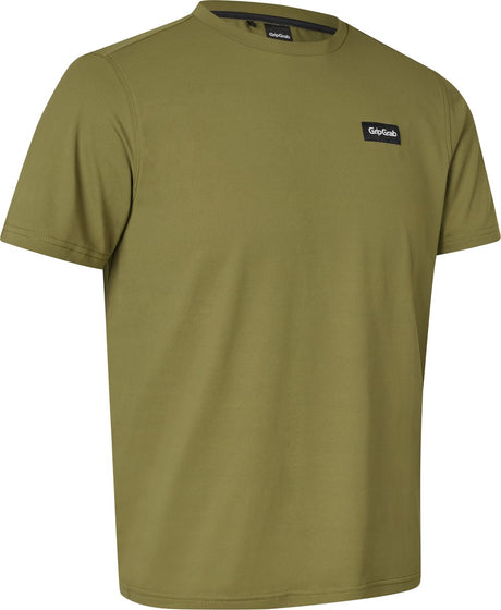 Gripgrab – technisches Explr-T-Shirt mit kurzen Ärmeln, Sommer-Sportshirt mit Polygiene-Anti-Geruchs-Behandlung – Olivgrün – Herren – Größe XXL